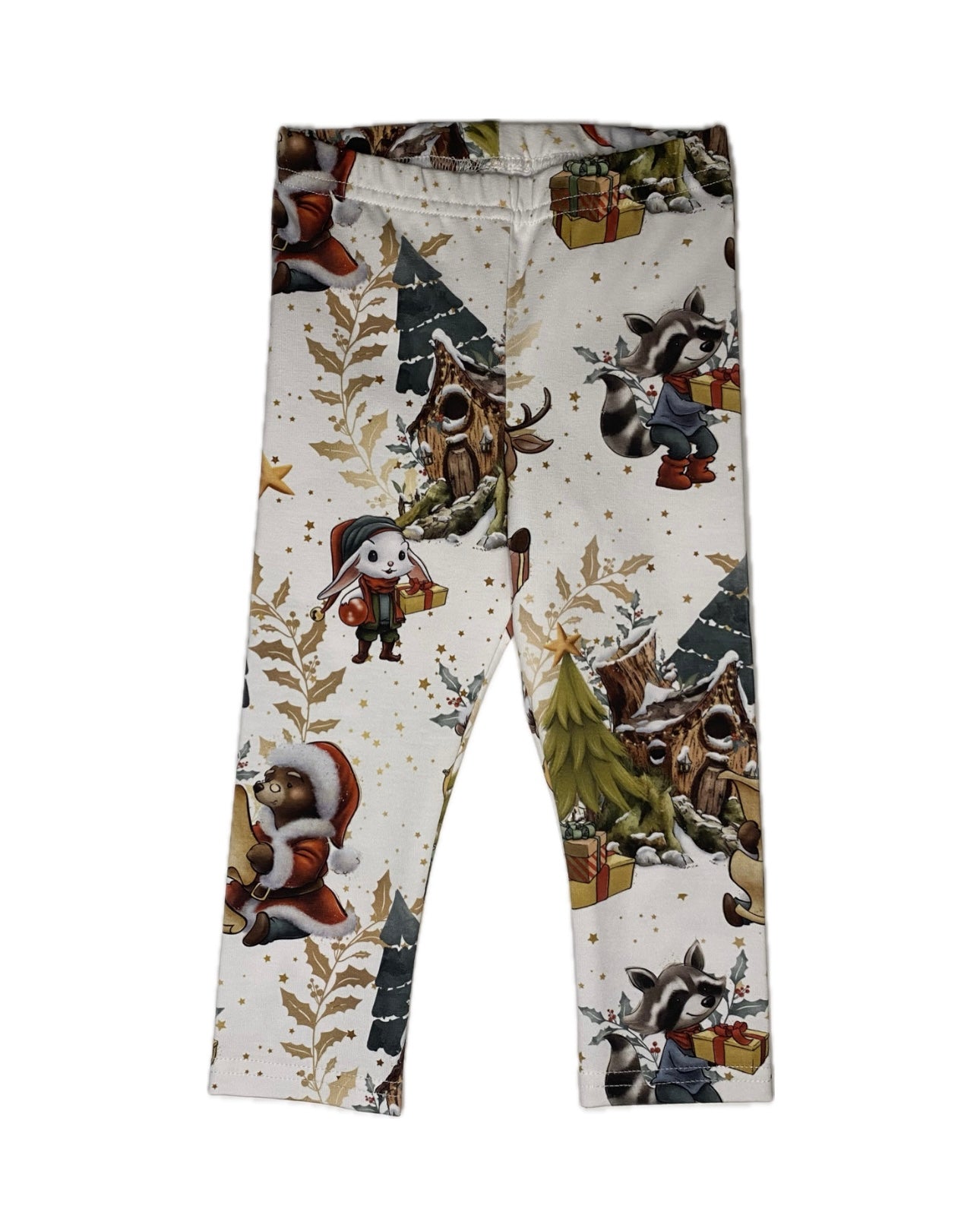 Legginsit, joulu valkoinen