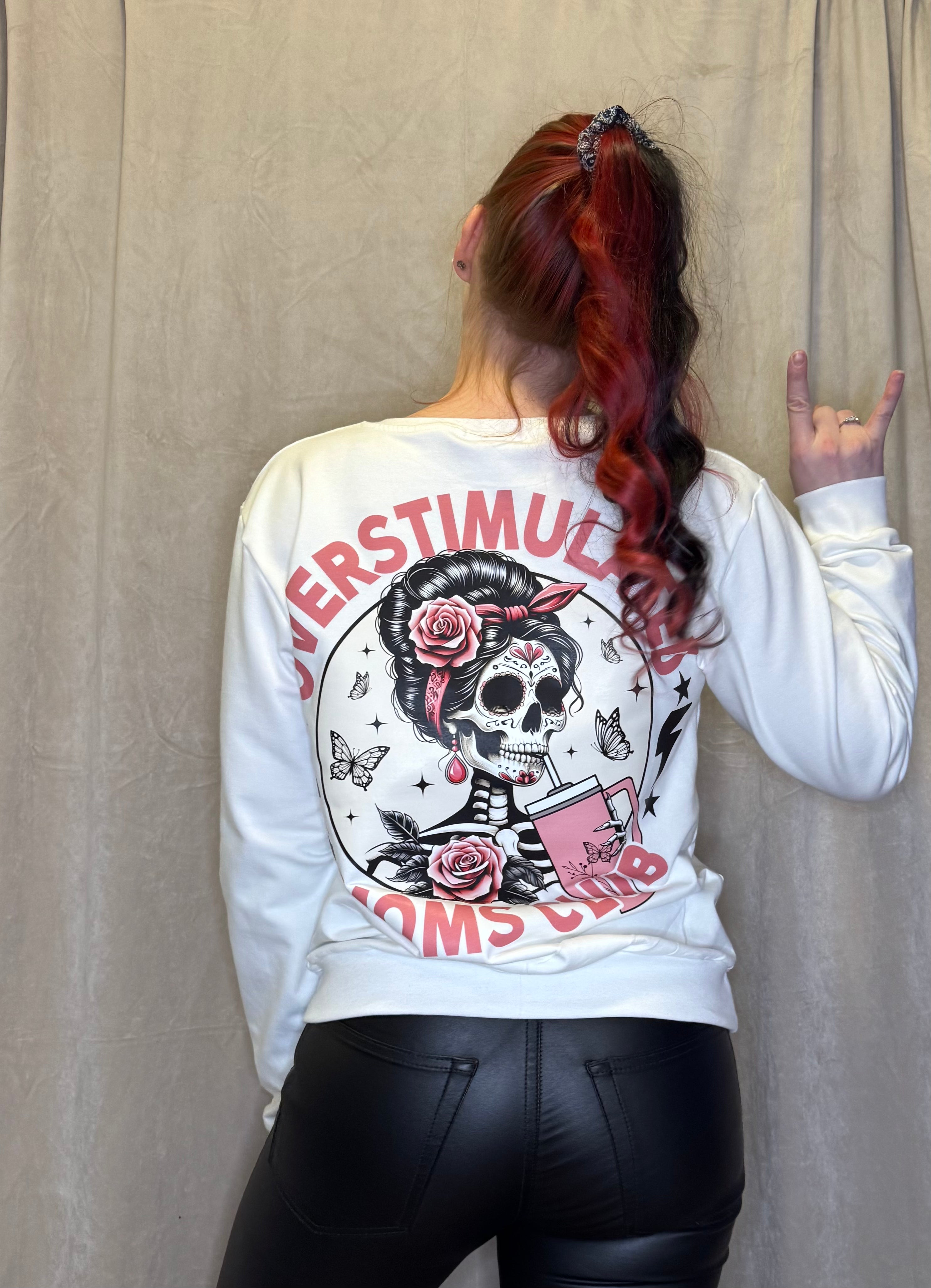 Collegepaita, overstimulated moms club