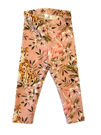 Legginsit, flamingo